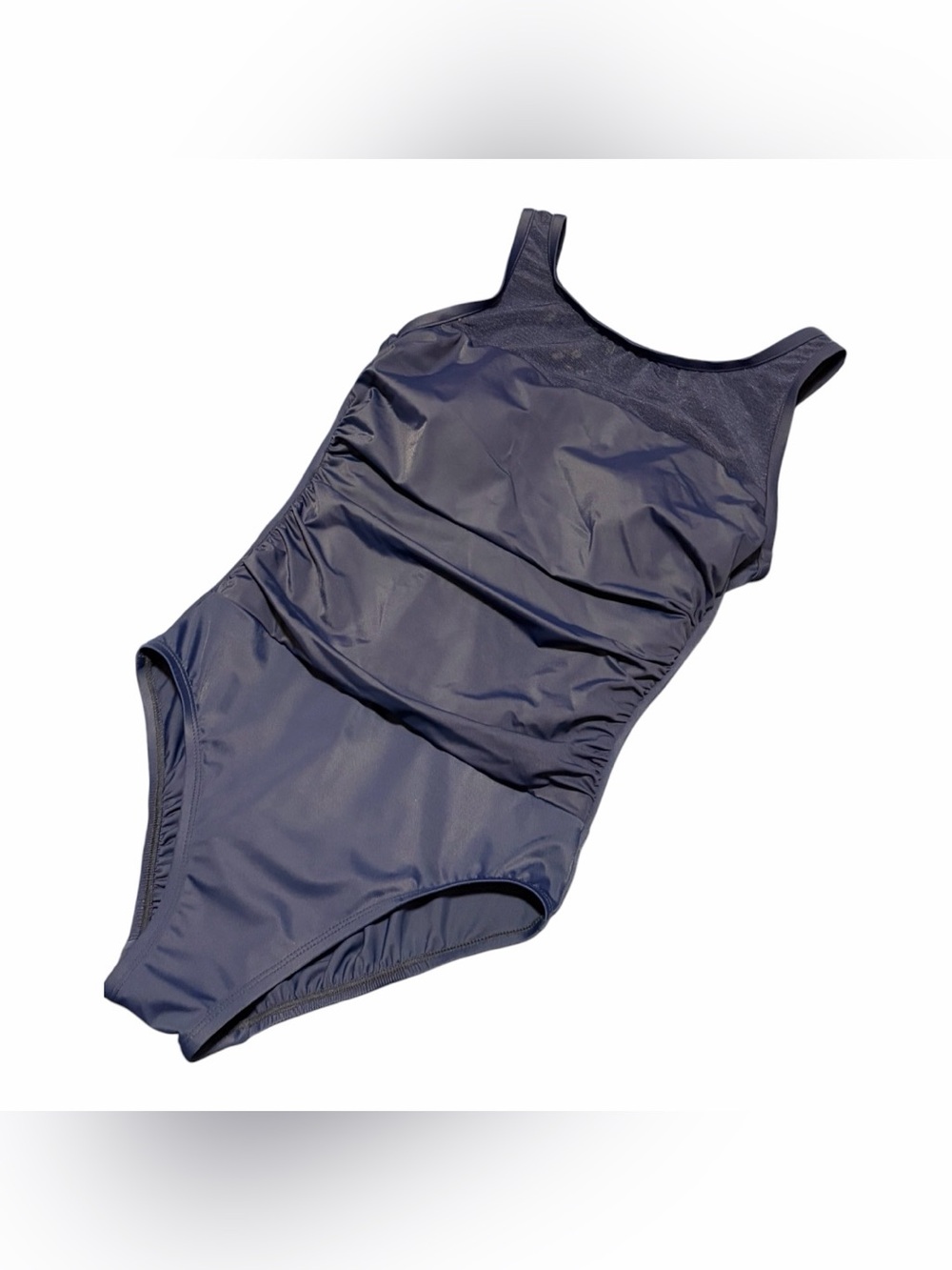 Miradonna By Miraclesuit One Piece Bathing Suit Blue Size 8 Tummy Control NWT